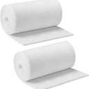 Pangda 2 Pcs 20 x 60 Inch Single Sided Fusible Foam Stabilizer 1 Sided Flexible Foam Stabilizer Soft and Reliable White Iron-on Non-Woven Fusible Interfacing for Sewing Tote Bags Purses Quilting
