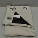 NICETOWN 100% Blackout Curtains for Living Room, Grommet Travel Blackout Curtains Lightweight Thermal Window Treatments Easy to Install for Bedroom, Muted Beige W52 x 72, 2 Panels