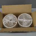 LAMPWELL MEMO Clip-on Small Fabric Lamp Shades for Table Chandelier Wall Lamp,Set of 2,Small Drum,5.2"5.2"H5.2",Linen, Handmade,Modern Trendy Decorative,ONLY FOR CANDLE BULB,Black