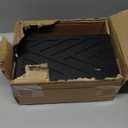 Hand Towels Box Cover, Modern Hand Towel Holder Compatible with Kleenex Disposable Paper Hand Towels, Wood Wall-Mounted Tissue Box Cover/Holder for Dining, Kitchen, Bathroom, Lossless Installation (Black)