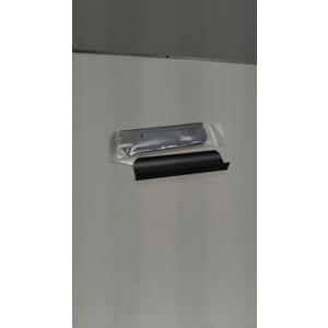 goldenwarm 10 Pack Black Cabinet Handles 5 Inch Finger Pulls for Cabinets Black Edge Pulls for Dresser Drawers Modern Kitchen Hardware, Aluminum Alloy (Hole Center:128mm(5in))