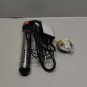 Adjustable Immersion Water Heater 1500W, Portable Stainless Steel Bucket Heater with Thermostat, Auto Shut-Off, Temperature Display, Safety Alarm, Fast Heating for Home, Bath, Camping, RV (Yellow)