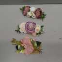 Buryeah 7 Pcs Baby Photoshoot Props Wrap Kit Includes 3 Pcs 66.9 x 35.4'' Newborn Photography Props 4 Pcs Baby Flower Headband Photo Supplies for Boy Girl Infant Toddler