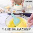 Mini Brush Mixing Scraper Silicone Spatula | Flexible & Durable | Food-Grade Non-Stick Silicone | Heat-Resistant & BPA-Fre | Easy to Clean & Reusable |Compact & Versatile Kitchen Utensil