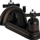 Kingston Brass FB5615ZX Millennium 4-Inch Center Set Lavatory Faucet with Retail Pop-Up, 6 x 5 x 3.63, Oil Rubbed Bronze