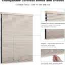 Cordless Cellular Shades,Blackout Honeycomb Shades for Windows,Pull Down Pleated Blinds,Easy to Install for Indoor Windows and French Doors,Beige Blackout-Color Coordinated,50" w x 72" h