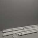 ALLZONE Tension Curtain Rod for Window, 2 Pack 83-123 Inches, Heavy Duty Curtain Rods No Drilling, Non-Slip Bathroom Shower Tension Rod, Renter Friendly, Adjustable, Spring Loaded, Extra Long, White