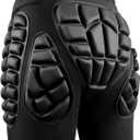 Soared 3D Protection Hip Butt EVA Paded Short Pants Protective Gear Guard Impact Pad Ski Ice Skating Snowboard Black, M