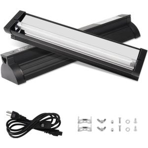 T5 UVB Light for Reptiles, 10.0 8W HO UVA UVB Reptile Light Fixture, 12 Inch Lamp Tube for Bearded Dragon, Tortoise, Lizards, Reptiles and Amphibians