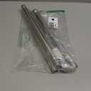 PHITRIC Flag Pole, Tangle Free Spinning Stainless Steel Rustproof Flagpole for 3x5 Sports Fan Outdoor Flags for Outside House (Silver, 5FT, Without Bracket)