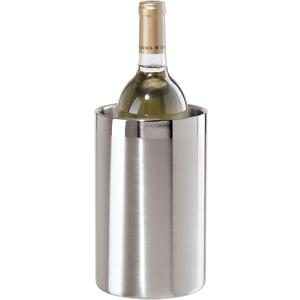 OGGI Stainless Steel Double Wall Wine Cooler - Insulated Tabletop Wine Chiller for White Wine & Champagne, Fits Most Standard Sized Bottles