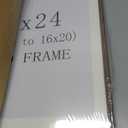 18x24 Picture Frames Walnut Solid Wood Vertical Horizontal Standing Display Photos 16x20 with Mat or 18x24 Without Mat Lovely Gift for Desk Tabletop Wall Mount Gallery Poster Frame H24