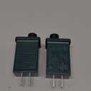 Christmas Tree Plug Adapter, 12V 1.5A Green Class 2 Power Supply for Outdoor Inflatable Decoration - Inflatable Plug Replacement Ip44 Power Adapter for Christmas inflatables, LED String Light (2 Pcs)