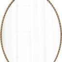 Vintage Oval Mirrors for Bathroom 18 X 28 Inch, Hanging Rustic Gold Vanity Mirror Bathroom, Metal Frame Decorative Wall Mirrors for Bedroom Living Room Entryway Hallway