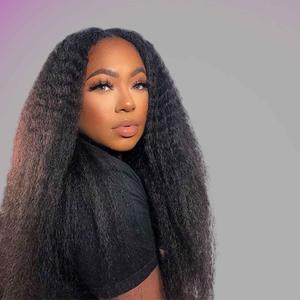 Kinky Straight Half Wig Synthetic Hair 3 in 1 Seamless Flip Over Half Wigs Glueless Wear and Go Beginner Friendly Clip In Hair Drawstring Headband Wig Natural Black Color for Women 20 Inch