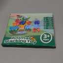 Wooden Animal Blocks Stacking Toy Kids Christmas Birthday Gifts for Boy Girl Age 3-7 Animals Montessori Toddler Toys 3 4 5 6 7 8 Year Old Boys Girls Educational Toys Fine Motor Balance Game