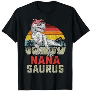 Nanasaurus T Rex Dinosaur Nana Saurus Family Matching T-Shirt 3XL
