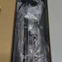 Paper Towel Holder Wall Mount for Kitchen, Paper Towel Holder with Shelf for Bathroom, RV Paper Towel Rack, Spice Rack with 2 Hooks,Matte Black