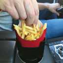4 x MAAD™ 'Fries on The Fly' Universal Car French Fry Holder for Cup Holder - Perfect White Elephant Gift Idea, Stocking Stuffer