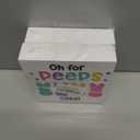 2 x HTBIG Funny Easter Bunny Decor Desk Decor Wooden Box Sign Easter Decorations Gift Wood Block Plaque Box Sign for Home Farmhouse Kitchen Bathroom Shelf Table Decoration Oh for Peeps Shake