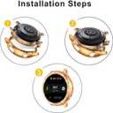 SUPOIX Band with Case Compatible for Samsung Galaxy Watch 8/7/6 40mm 44mm, 20mm Women Bling Replacement Strap & PC Protective Bumper Face Cover for Galaxy Watch 8/7/6 (Size Optional) (Rose Gold)