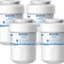 Waterspecialist WS613B Replacement for GE MWF, SmartWater MWFP, MWFA, GWF, HDX FMG-1, WFC1201, GSE25GSHECSS, RWF1060 Refrigerator Water Filter, 4 Filters