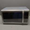 Emerson MW7601SL Countertop Microwave Oven with Sleek Mirrored Finish Glass Door, 700W, 10 Power Levels and 6 Pre-Programmed Settings with Child Safe Lock, 0.7. Cu. Ft., Silver
