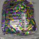 Yinder 39 ft Mardi Gras Tinsel Garlands Glitter Green Purple Gold Hanging Fringe Garland Metallic Hanging Garland Chunky Glittering Tinsel for Mardi Gras Party Carnival Decoration Indoor Outdoor