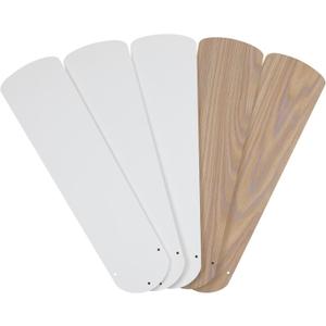 Westinghouse Lighting 20.5-Inch Replacement Fan Blades Ceiling Fans (Reversible White/Bleached Oak, 42 inches)