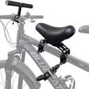 Front Mounted Bicycle Seats for Children, Kid Bike Seat Mountain with Handlebars Foot Pedals for Children 2~5 Years (Black), One Size