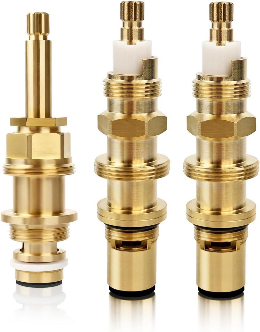 910-030 & 910-022 Shower Cartridge Replacement for Price Pfister Ceramic Disc Cartridge & Diverter Stem Assembly - Durable Brass Construction, Hot & Cold Faucet Repair Kit for Shower Valves