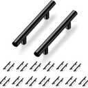 24 Pack Cabinet Pulls, 5'' Stainless Steel Kitchen Drawer Handles with Brushed Nickel Finish, 3'' Hole Center Cabinet Handles for Kitchen and Bathroom Cabinets