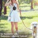 2 x Dadanism Cell Phone Lanyard for iPhone, Crossbody Phone Strap and Phone Wrist Strap Kit with Detachable Wallet, Cellphone Lanyard Crossbody for iPhone 16 and Most Smartphones, Black