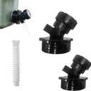 5-Gallon Water Jug Spigot,Compatible with Coleman 5 Gallon Water Carrier Model,Water Carrier Jug Replacement Faucet Assy,Universal Water Spout for Outdoor Hiking Camping Camping Water Tank (2 Pack)