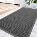 Amyracel Front Door Mat Indoor Outdoor Entrance, 48" x 60" All-Season Waterproof Doormat for Enterway, Heavy Duty Commercial Floor Mat, Fade Resistant, Rubber Back, Low Profile, Easy Clean