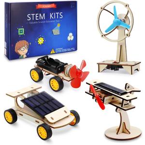 STEM Kits for Kids Ages 8-10-12-14, Stem Toys for Boys Age 8-12, Science Projects, Solar Car Building Kits, Activities Engineering Kit, Gifts for 8 9 10 11 12 Year Old Boys