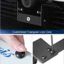 No Drill Front License Plate Holder for Tesla Model Y Juniper 2025-2026, No Block Camera Visibility Lockable License Plate Bracket Mount Anti-Theft No Adhesives License Plate Frame Model Y Accessories