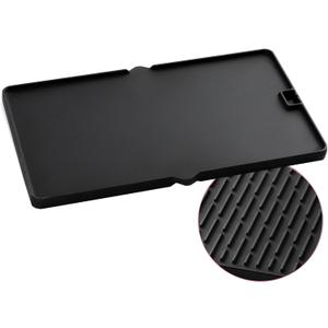 7404 Griddle Replacement Parts for Weber Summit 400 600 Series Cast Iron Reversible Grill Griddle Pan S-470 S-670 E-470 E-670 E-420 E-450 Summit Gold A/B/D A6/B6/C4/D4/D6 Flat Top Griddle Insert (19.2" x 11.3" x 0.9")