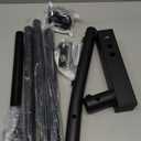 Truck Flag Pole with Hitch Holder  5FT Heavy Duty Flagpole Mount Kit for Tow Hitch, Dual Angle Mount, Long Protect Sleeve Windproof Design for Trucks, Jeep & Trailer,Black