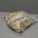 Albassa Beige Table Skirt for Rectangle Table 6ft Polyester Table Cloth Wrinkle Resistant Tablecloth with Ruffle for Banquet, Wedding, Baby Shower, Display Dining Table (Beige, 6ft, 72in(L) X30in(H))