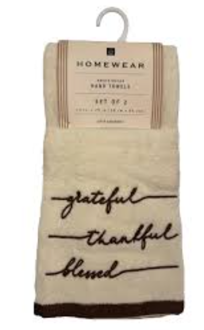 Homewear Hand Towels Set Of 2 15x25