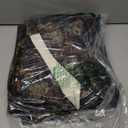 StangH 100% Blackout Floral Curtains for Living Room, Super Soft Rose Patterned Black Velvet Drapes Energy Efficient Back Tab Luxury Panels for Home Office Nursery, W52 x L90, 2 Panels