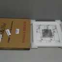 An&He 8x8 Square Picture Frame, Vintage Wood Photo Frame with PS Panel for Wall or Table Display – White Wood