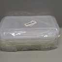 XBY-US 4 Pack Covered Egg Holders,Egg Holder For Refrigerator,travel egg Storage Container,Plastic Refrigerator Egg Trays,camping egg box,Deviled Egg Tray Carrier with Lid Fits 18X4 Eggs(72 Eggs)