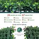 ODTORY Artificial Grass Wall Backdrop Panels: 20X20 in 24P UV-Anti Greenery Boxwood Panels for Indoor Outdoor Green Wall Decor & Ivy Fence Covering Privacy