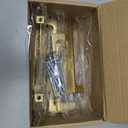 Ravinte 5 Pack Solid 4 Inch Kitchen Square Cabinet Handles Brushed Brass Cabinet Pulls Drawer Pulls Kitchen Cabinet Hardware Handles