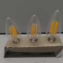 GE Ultra Bright LED Light Bulbs, 100W, Soft White Candle Lights, Clear Decorative CA12 Light Bulbs, Candelabara Base (3 Pack)