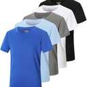 TAGIHOO 3 Pack Boys Mesh Athletic Quick Dry Short Sleeve Workout Moisture Wicking Active T-Shirt for Kids XL
