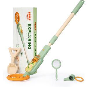 Outdoor Explorer Kit for Kids - Camping Adventure Toy Set with Metal Detector, Magnifying Glass, Shovel, Whistle & Compass, Educational Nature Exploration Toy Gift for Boys Girls 3-12 Year Old