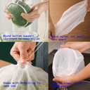 5PCS Cheese Cloth Bags, Reusable Straining Bags, Nylon Nut Milk Bag for Soy Milk, dumpling fillings,Straining Juice,Vegetable(Medium)